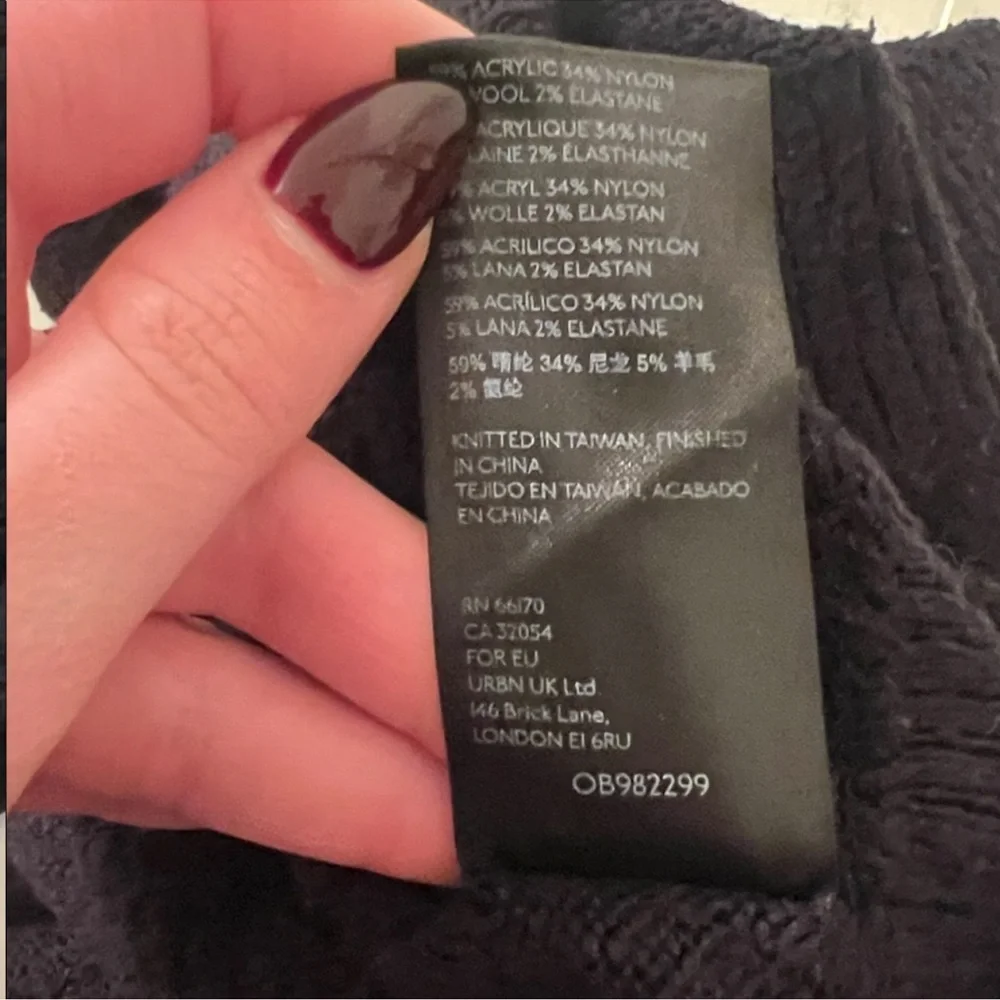 Free People Afterglow Tunic Sweater Black XS